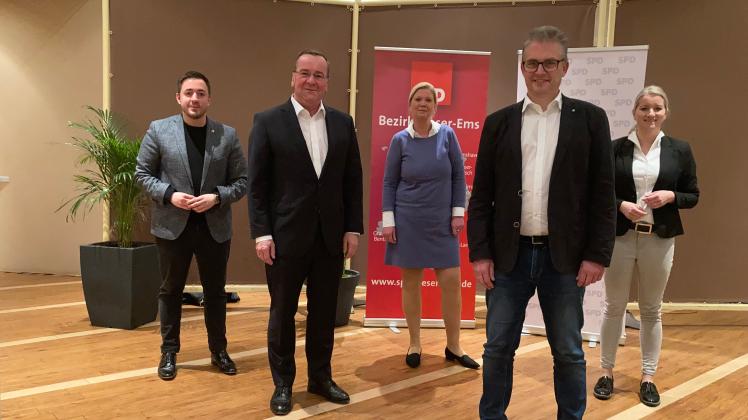 Boris Pistorius und Frank Henning am 7. März 2022: Sie gehen erneut für die SPD ins Rennen bei der Landtagswahl am 9. Oktober 2022.