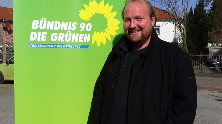 Stefan Oliver Brinkmann geht für die Grünen als Direktkandidat in den Landtagswahlkampf.