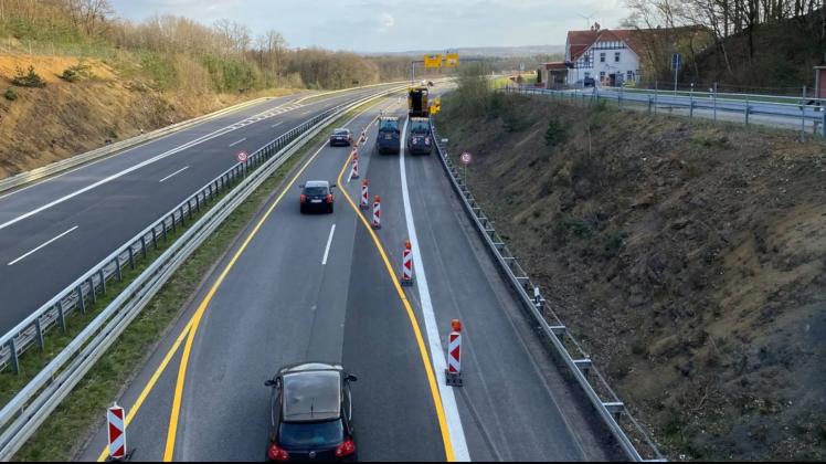 Die Bauarbeiten auf der Bundesstraße 68 schreiten voran.