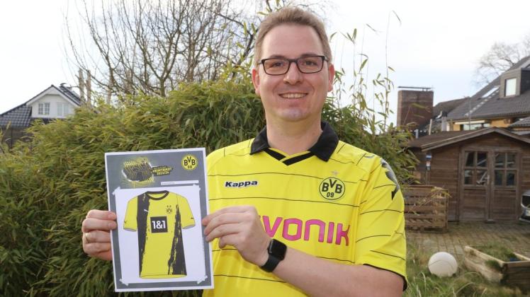 Der Entwurf von André Kretzing wurde als einer von neun aus 15.000 Designs für das Fan-Voting von Borussia Dortmund ausgewählt.