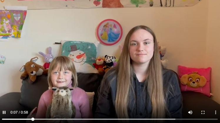 Die Schwestern Nele und Vanessa aus Süderlügum haben eine Website erstellt, weil sie sich endlich Frieden im Russland-Ukraine-Krieg wünschen. In einem Video erklären sie ihre Friedensaktion.