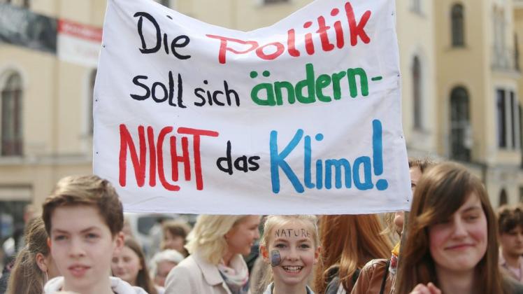 Ein Protest der Fridays for Future-Bewegung in Schwerin. (Foto: Archiv)