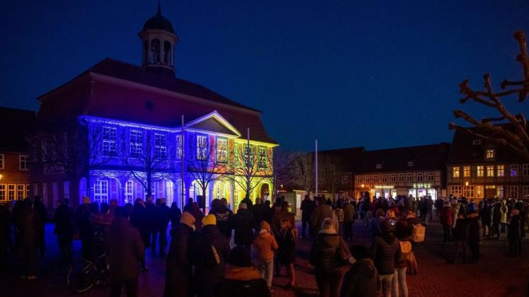 Mehrere Hundert Menschen wollten in Boizenburg ein deutliches Zeichen für Frieden und Solidarität setzen.