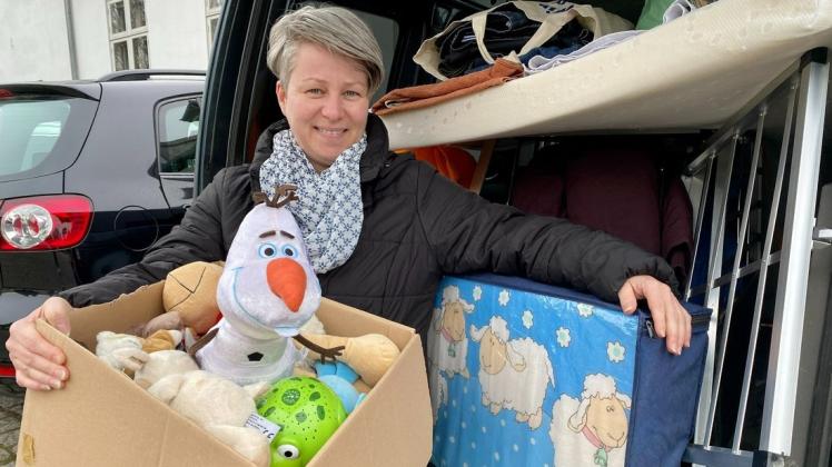 Für jede Spende ist Sandra Nimke von der SG Schlagsdorf dankbar.