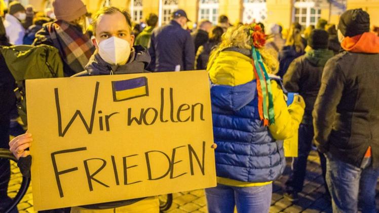 In Schwerin gingen die Menschen schon für den Frieden in der Ukraine auf die Straße. In Ludwiglust und Boizenburg soll das am 2. März der Fall sein.