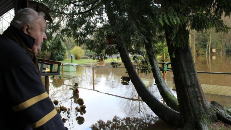 Überschwemmungen im KoiCenter „Wallsbeker Teiche“