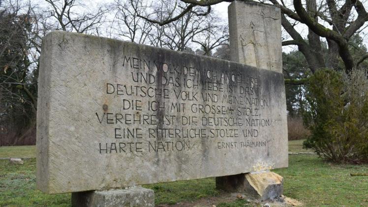 Das Ernst Thälmann-Denkmal in Wittenberge.