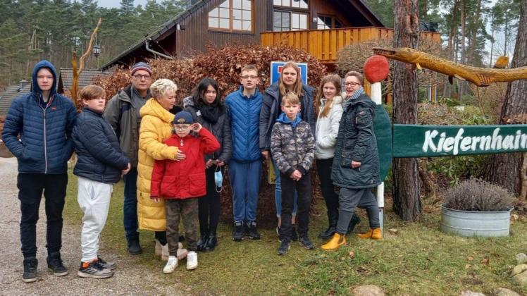 Die Feriensiedlung „Kiefernhain“ war Ziel der Ferienfahrt, die die Kinder und Jugendlichen des „To Hus“-Kinderhauses unternahmen.