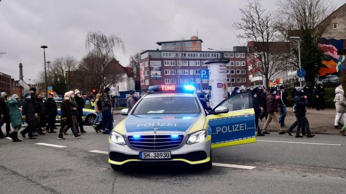 CoronaDemos in Flensburg am Samstag, 5.Februar 2022 SHZ