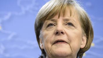 March 21, 2014 - Brussels, Bxl, Belgium - German Federal Chancellor Angela Merkel holds press confer