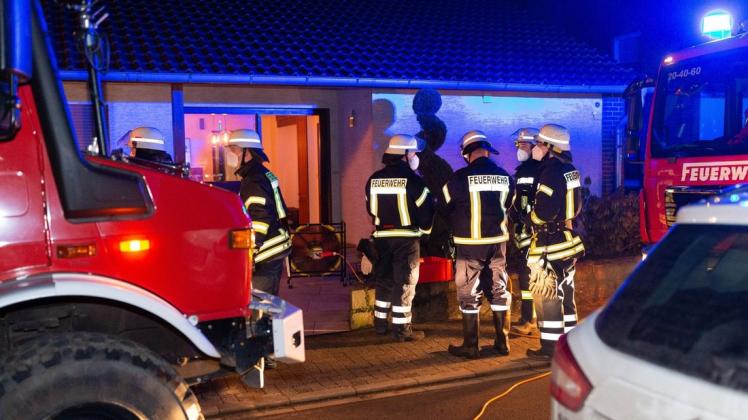 Die Feuerwehr war am Samstagabend in der Straße Auf dem Asel in Oldendorf im Einsatz.