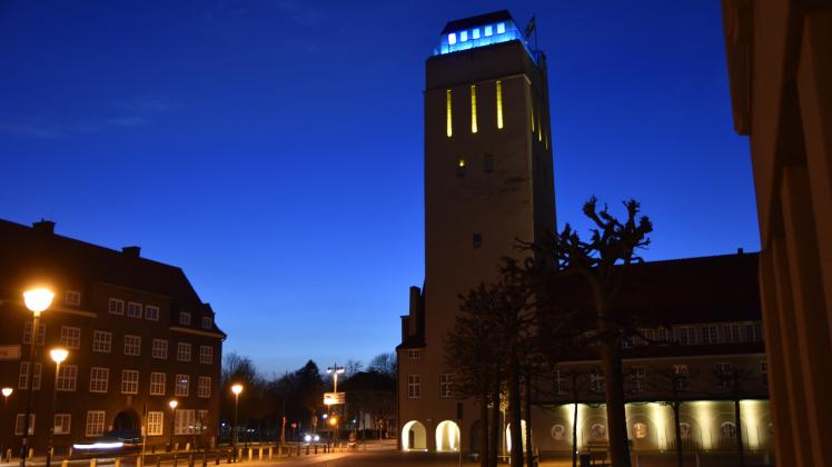 Die Beleuchtung des Wasserturms wird am Samstag für eine Stunde abgeschaltet. Die Stadt beteiligt sich damit an der weltweiten Aktion „Earth Hour“ - Licht aus für den Klimaschutz. 