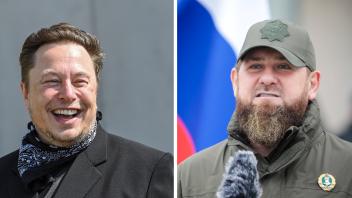 Elon Musk und Ramsam Kadyrow duellieren sich verbal über die sozialen Medien.