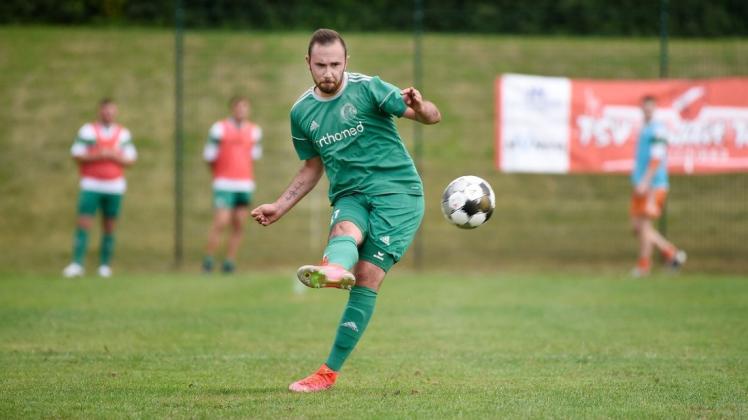Brachte mit seinem Treffer den Sievershäger SV in Elmenhorst mit 1:0 in Führung: Marcel Peters