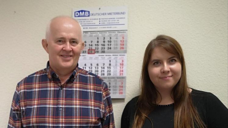 Die neue Führung des Mietervereins. Vorstand Wilfried Mundt und Geschäftsführerin Catharina Möller-Federau. Die neue Führung des Mietervereins. Vorstand Wilfried Mundt und Geschäftsführerin Catharina Möller-Federau.
