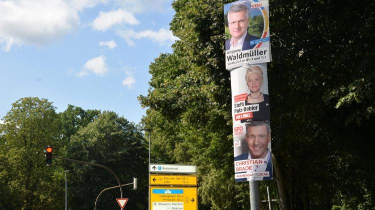 Diese drei kämpfen als Direktkandidaten im Wahlkreis 31. Bei der Landtagswahl 2016 holte Christian Brade von der SPD das Mandat.