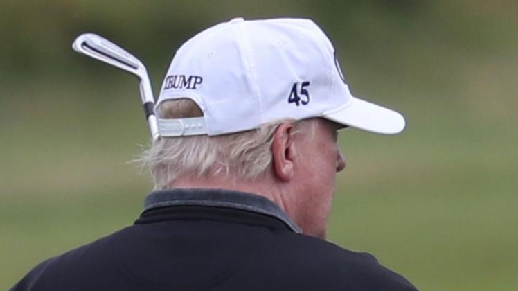 Golffan Donald Trump muss für sein Hobby nicht einmal das Weiße Haus verlassen. Foto: dpa/PA Wire/Andrew Milligan