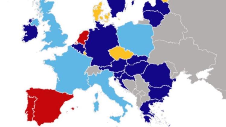Die Europawahl 2019 ist vorbei. So haben die Mitgliedsstaaten abestimmt. Foto: Screenshot NOZ Medien/MHN Medien