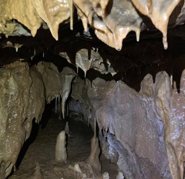 Wie groß die Höhle tatsächlich ist, konnte noch nicht abgeschätzt werden. Foto: dpa/Arbeitskreis Kluterthöhle
