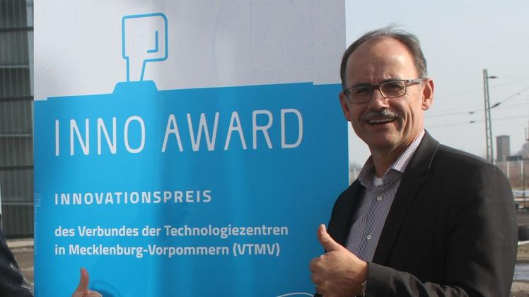 Der Vorsitzende des Verbunds der Technologiezentren in MV, Wolfgang Blank hat heute den Startschuss für den Inno Award 2019 gegeben.