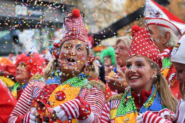 Karnevalsauftakt am 11.11. in Köln. 