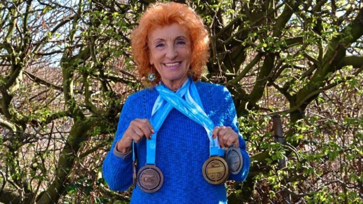 Erfolgreich: Gabriele Rost-Brasholz errang bei der Leichtathletik-WM fünf Medaillen. Erfolgreich: Gabriele Rost-Brasholz errang bei der Leichtathletik-WM fünf Medaillen.