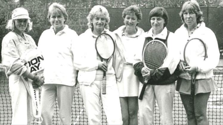 Die Jungseniorinnen des Ganderkeseer Tennisvereins stiegen 1987 in die Verbandsklasse auf. 
