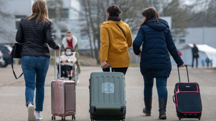 Drei aus der Ukraine stammende Frauen sind wohlbehalten in Deutschland angekommen.