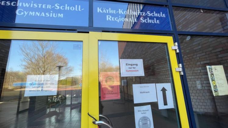 Seit 9 Uhr sind die Wahllokale in Bützow geöffnet. Eines befindet sich im Geschwister-Scholl-Gymnasium.