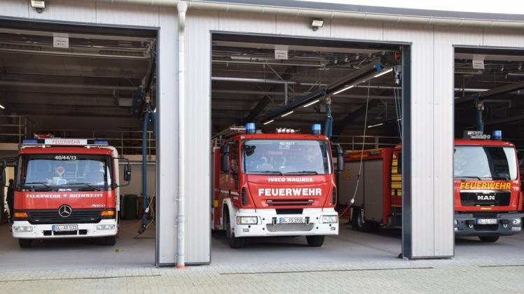 Nun unter einem Dach: Die Feuerwehren Schobüll, Großenwiehe und Lindewitt-Lüngerau.