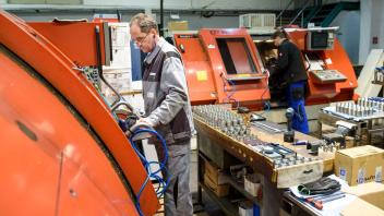 Bei Maschinen- und Stahlbau Bergeler in Gehlsdorf wird mit hochmodernen Maschinen produziert.