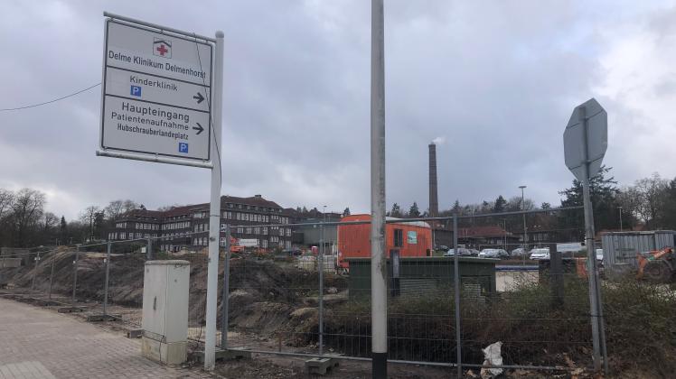 An der Wildeshauser Straße beginnen jetzt die Erdarbeiten für den DKD-Neubau.