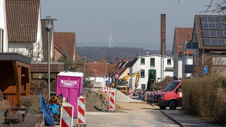 Der Ausbau des Bornweges wird länger dauern als ursprünglich geplant. Der Ausbau des Bornweges in Bad Essen wird länger dauern als ursprünglich geplant.