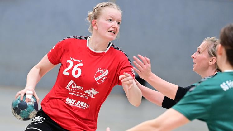 Amelie Bredehorst erzielte drei Treffer für die HSG Hude/Falkenburg in der Handball-Oberliga bei der HSG Bützfleth/Drochtersen.