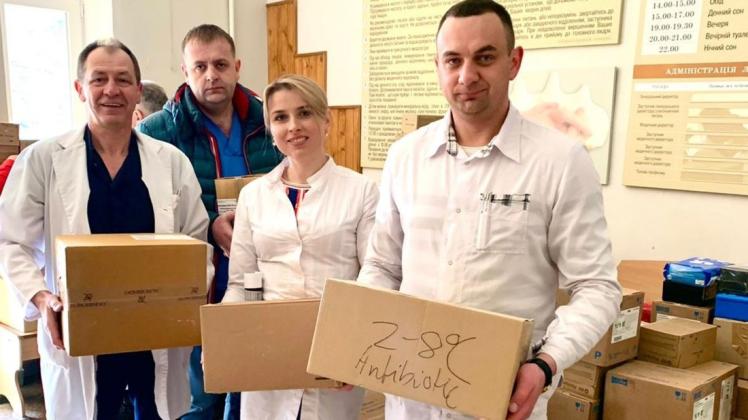 Auch das Kinderkrankenhaus in Ivano-Frankivsk erhielt Medikamente aus dem Riesen-Ukraine-Hilfstransport, der vom Rostocker Seehafen aus startete.