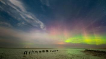 Polarlichter über Sylt – fotografiert im März 2022.