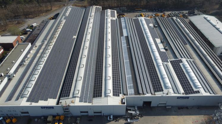 Verdoppeln wird die Maschinenfabrik Paus in Emsbüren ihre Flächen für Fotovoltaik.