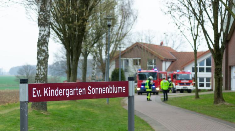 Brand im Kinder Garten Sonnenblume in Wellingholzhausen - 31.03.2022