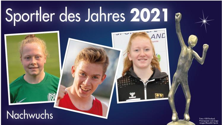 Als Nachwuchssportler nominiert (v.l.): Thea Farwick, Thorben Finke und Gesa Brandstrup. Als Nachwuchssportler nominiert (v.l.): Thea Farwick, Thorben Finke und Gesa Brandstrup.