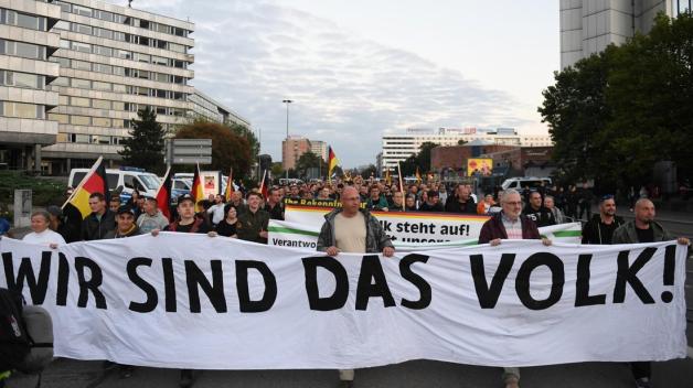 Die Demonstration stand unter dem Motto "Wir sind mehr, wir kommen wieder!" Foto: picture alliance/dpa