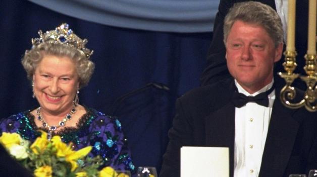 1994: Queen Elizabeth II. und US-Präsident Bill Clinton. 