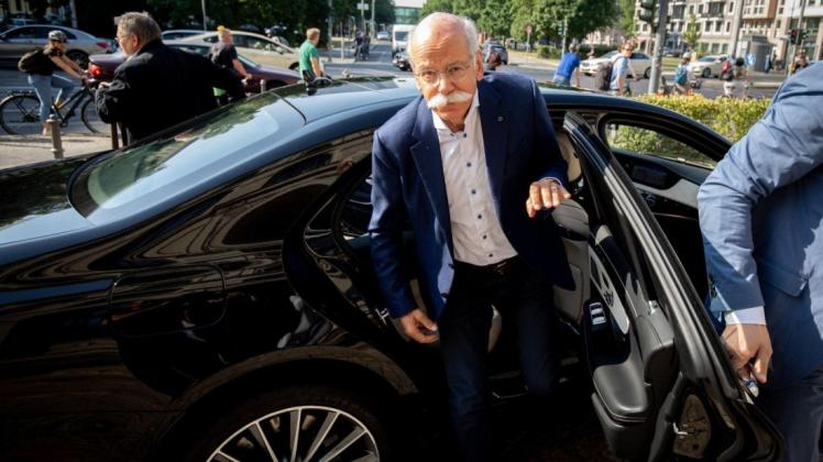 Dieter Zetsche, Vorstandsvorsitzender der Daimler AG, hatte heute einen Termin im Bundesministerium für Verkehr und digitale Infrastruktur. Foto: dpa/Kay Nietfeld