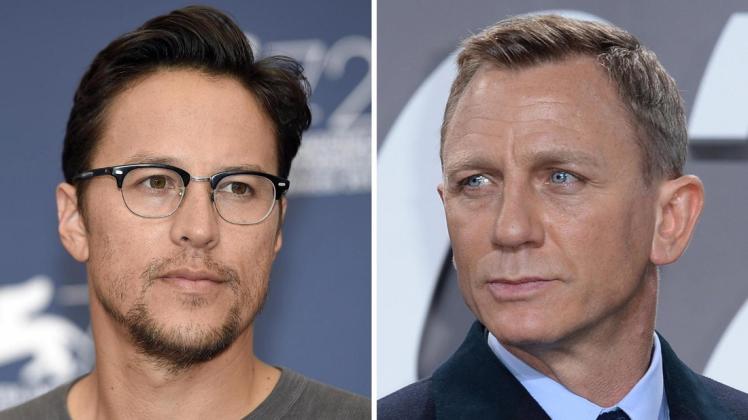Cary Fukunaga (l.) wird Regisseur beim neuen "Bond"-Film. Daniel Craig spielt noch einmal "007". Foto: Claudio Onorati/Britta Pedersen/ANSA/EPA/dpa/dpa