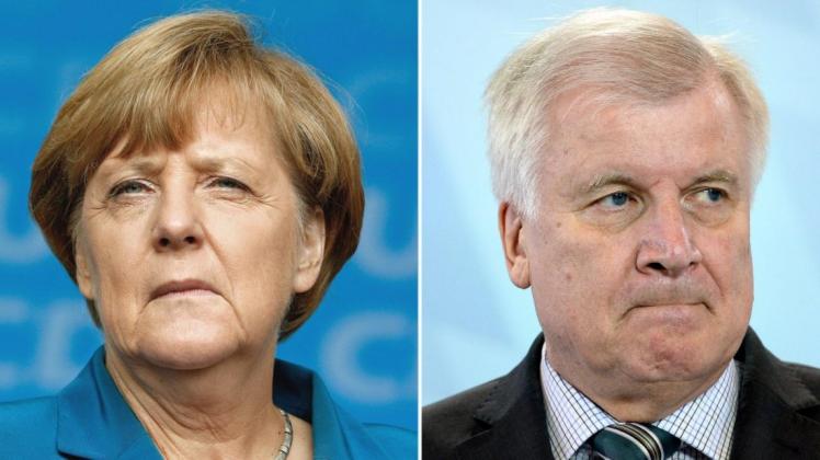 Angela Merkel und Horst Seehofer: An ihnen hängt die Zukunft der Union. Foto: dpa/Roland Weihrauch/Andreas Gebert