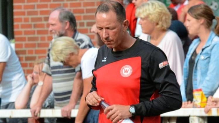 Stinksauer über den Auftritt seiner Wildeshauser: Trainer Marcel Bragula. 