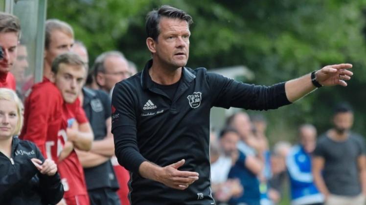 Lobte seine Spieler: Thomas Baake, Trainer des Fußball-Bezirksligisten VfL Stenum. Lobte seine Spieler: Thomas Baake, Trainer des Fußball-Bezirksligisten VfL Stenum.
