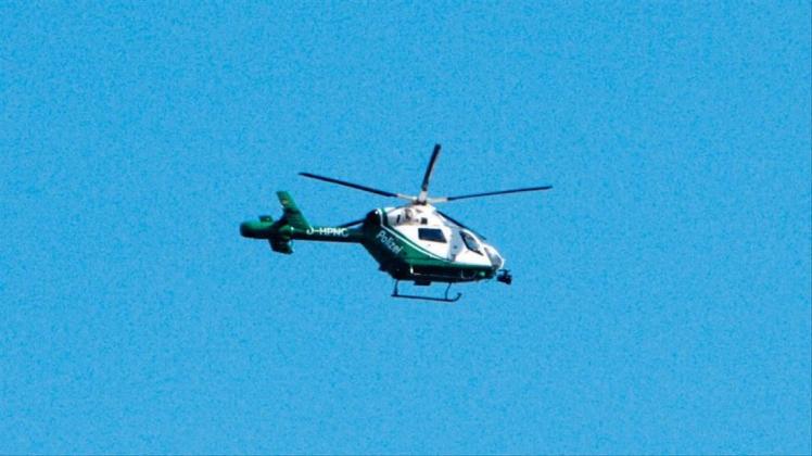 Mit einem Hubschrauber suchte die Polizei nach einer Delmenhorsterin. Symbolfoto: Archiv/Michael Hehmann Mit einem Hubschrauber suchte die Polizei nach einer Delmenhorsterin. Symbolfoto: Archiv/Michael Hehmann