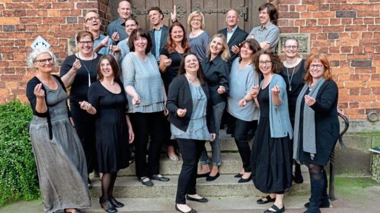 Treten nach einem guten Jahr zum ersten eigenen Konzert auf die Bühne: die Sängerinnen und Sänger des Delmenhorster Chors Kreuzneun. 