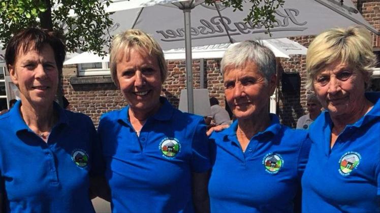 Das Seniorinnenteam des Golfclubs Oldenburger Land mit Gaby Ulrich, Angelika Thoss, Birgit Engbert und Gisela Wells hat bei in der Oberliga Altersklasse 50 in der Deutschen Mannschaftsmeisterschaft 2018 den dritten Platz belegt. 