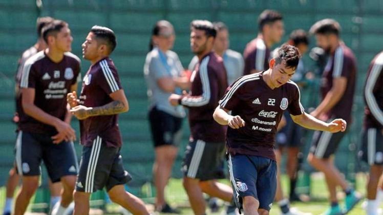 Mexikos Offensivteam will auch im zweiten WM-Spiel gegen Südkorea Großes vollbringen. 